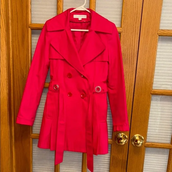 EUC Stylish Pink Trench Coat - Picture 1 of 9
